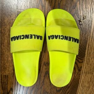 Balenciaga Neon Yellow Slides